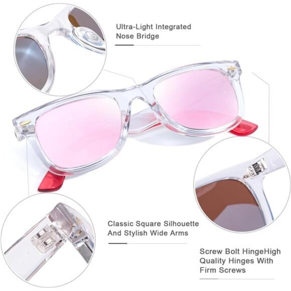 Classic Sunglasses for Women Polarized Driving Anti-Glare UV Protection - Picture 4 of 6